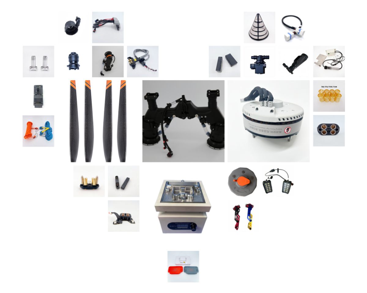 DJ Agras Front Landing Gear Crossbeam Agricultural Drones Spare Parts Compatible with T100S T70S T55 Farm UAV