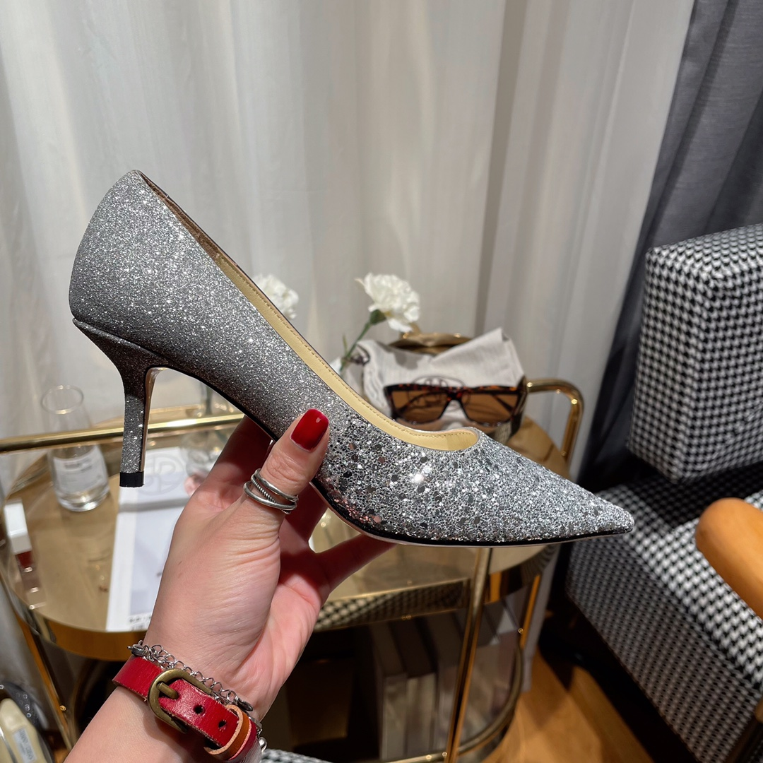 Jimmy Choo Love Flat cusp  Slide Sandal (Replica)