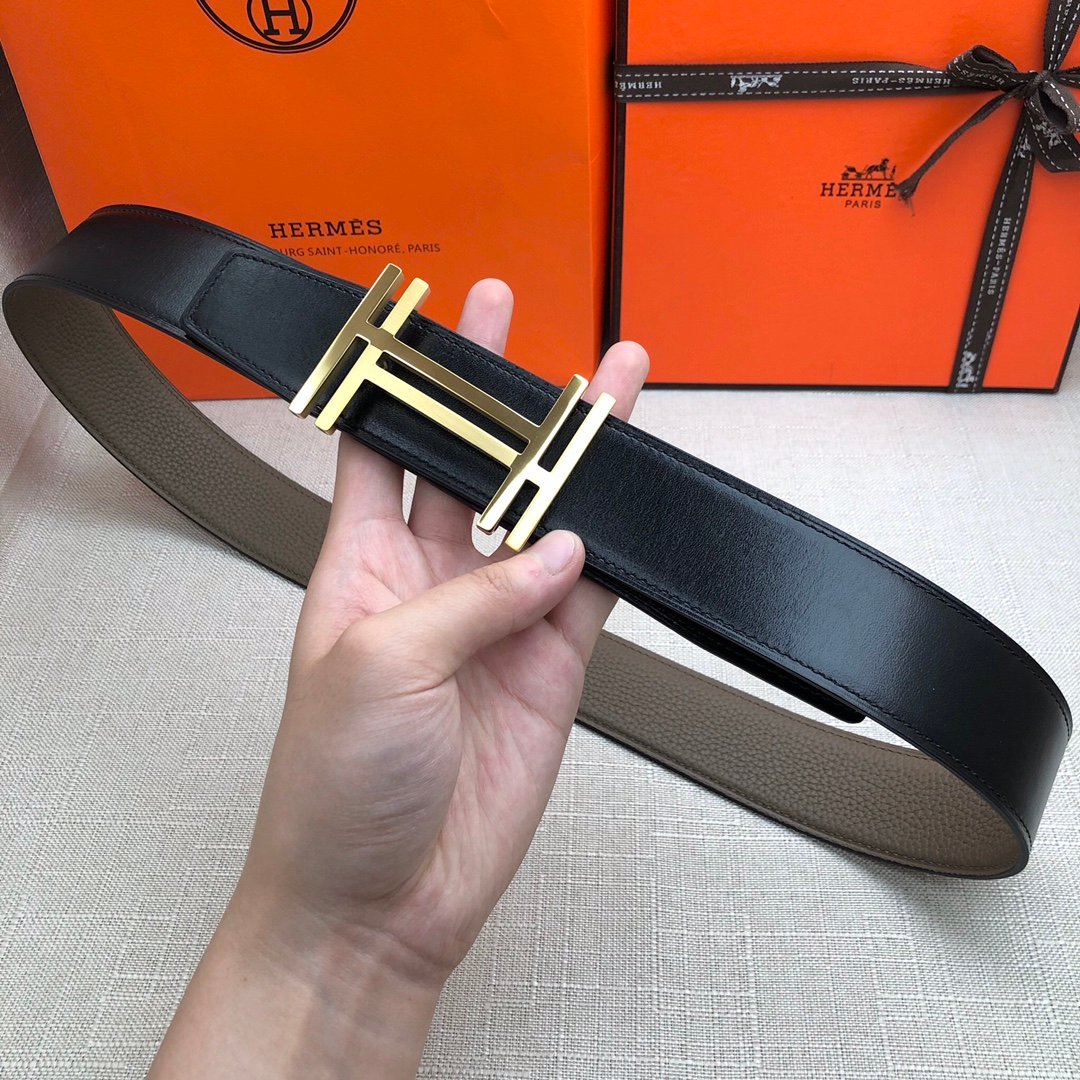 Hermès H Belt Buckle & Reversible Brown For Women, Women Belt 380MM