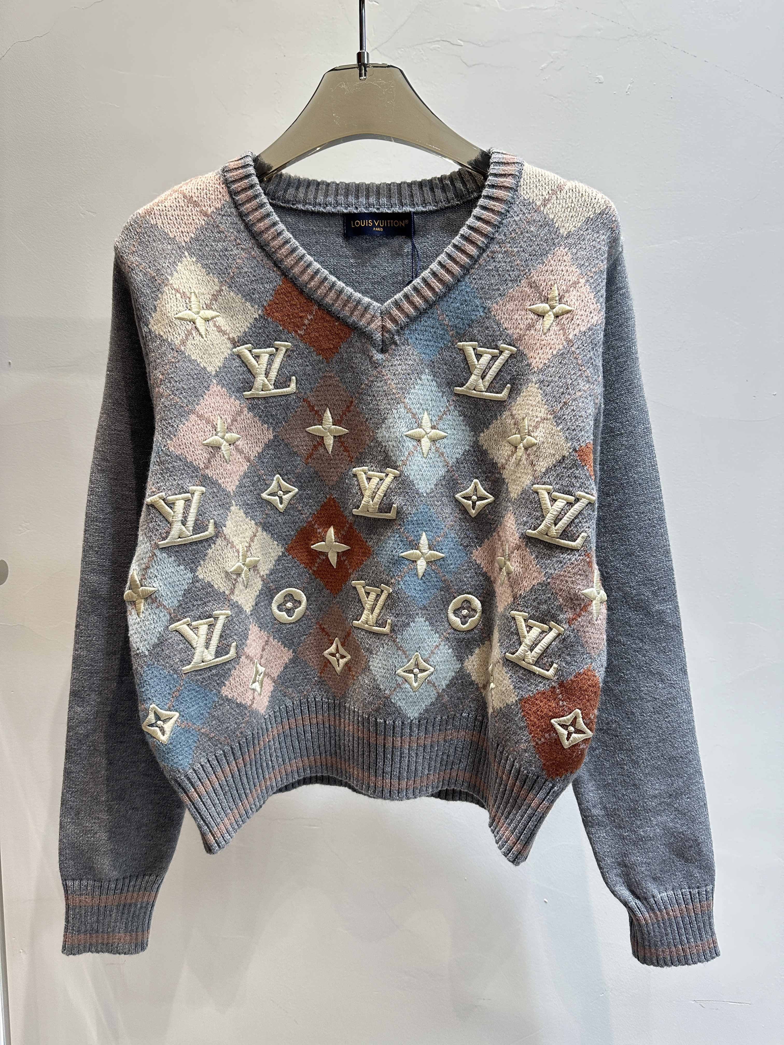 TOP Louis Vuitton LV Sweater -  Grey