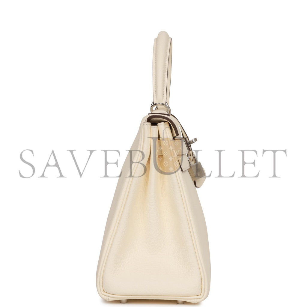 HERMES KELLY 28 CLEMENCE PALLADIUM HARDWARE (28*22*10cm)