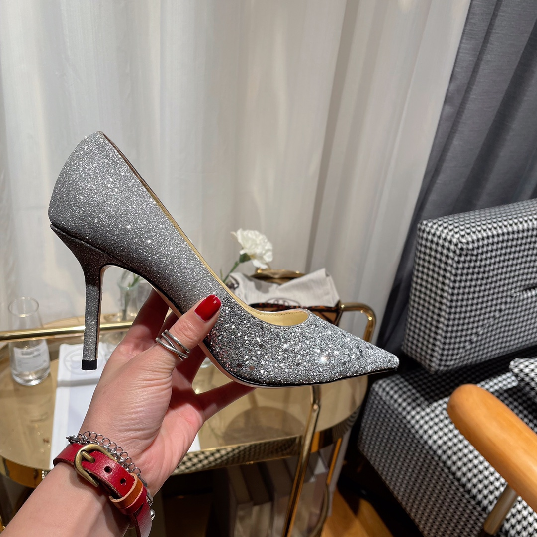 Jimmy Choo Love Flat cusp  Slide Sandal (Replica)