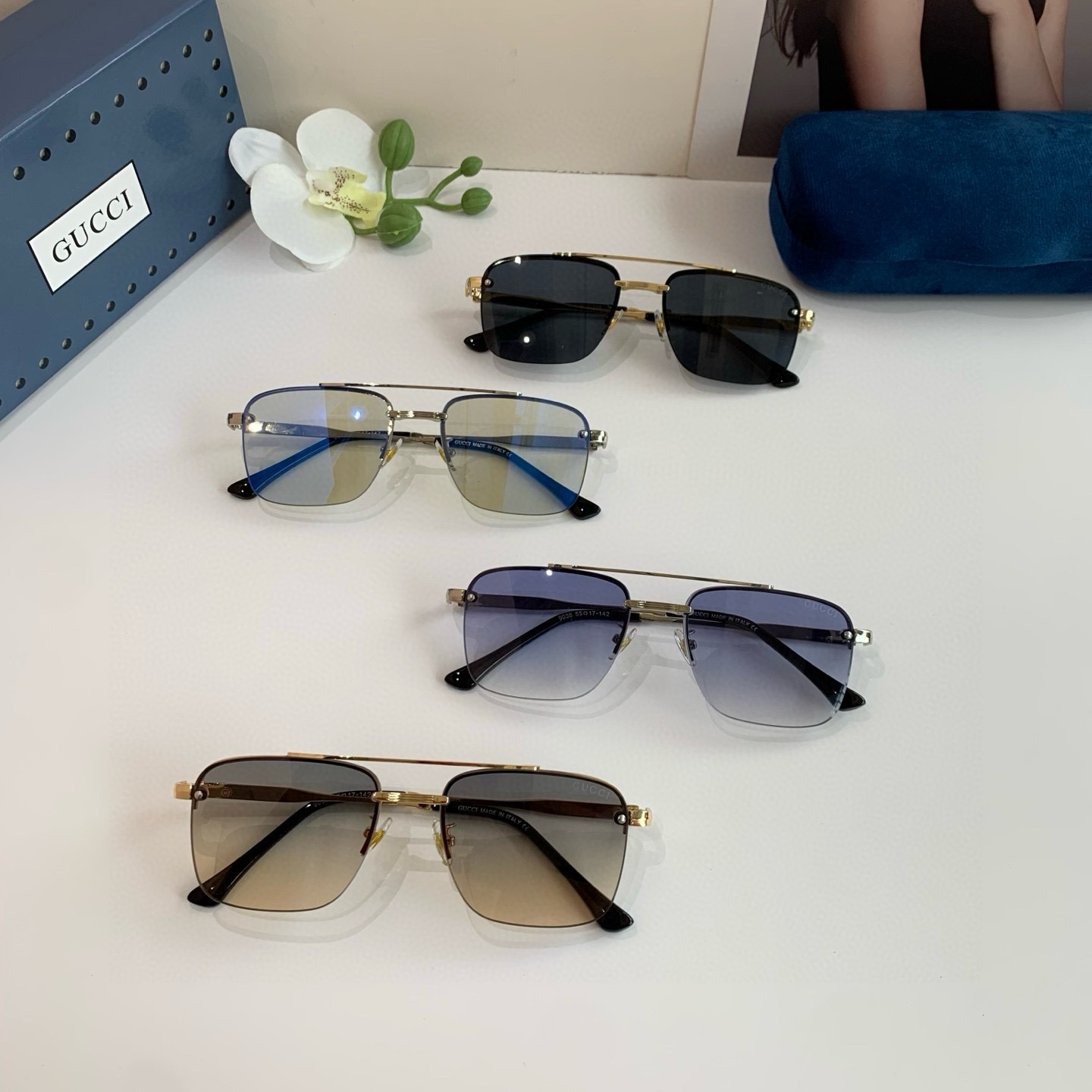 TOP Gucci  Sunglasses  - 4 Color