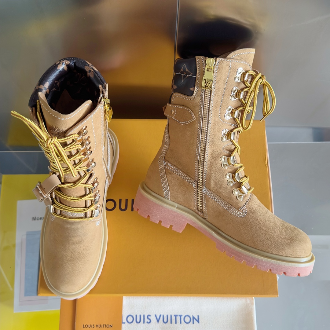 TOP Louis Vuitton LV  x Timberland Short Boots - 2 Colors