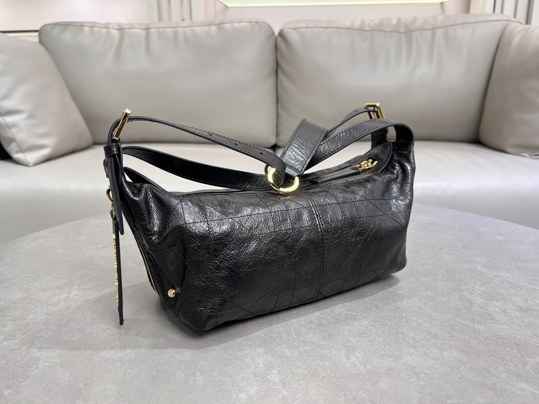TOP Christian Dior D-Journey Handbag 23 x14x16 cm -Black