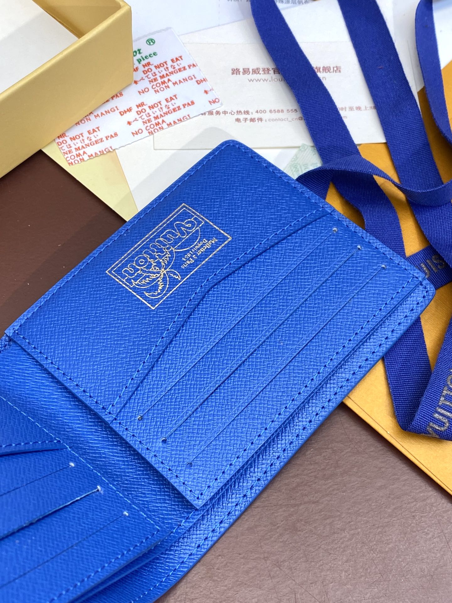 TOP Louis Vuitton LV Slender Wallet 11x8.5x2cm - Blue