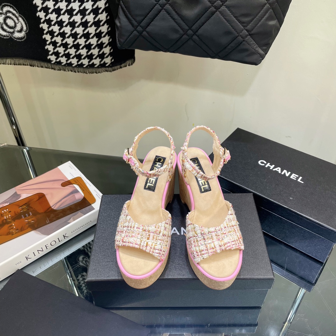 TOP CHANEL Cashmere Leather  Sandals - 4 Color