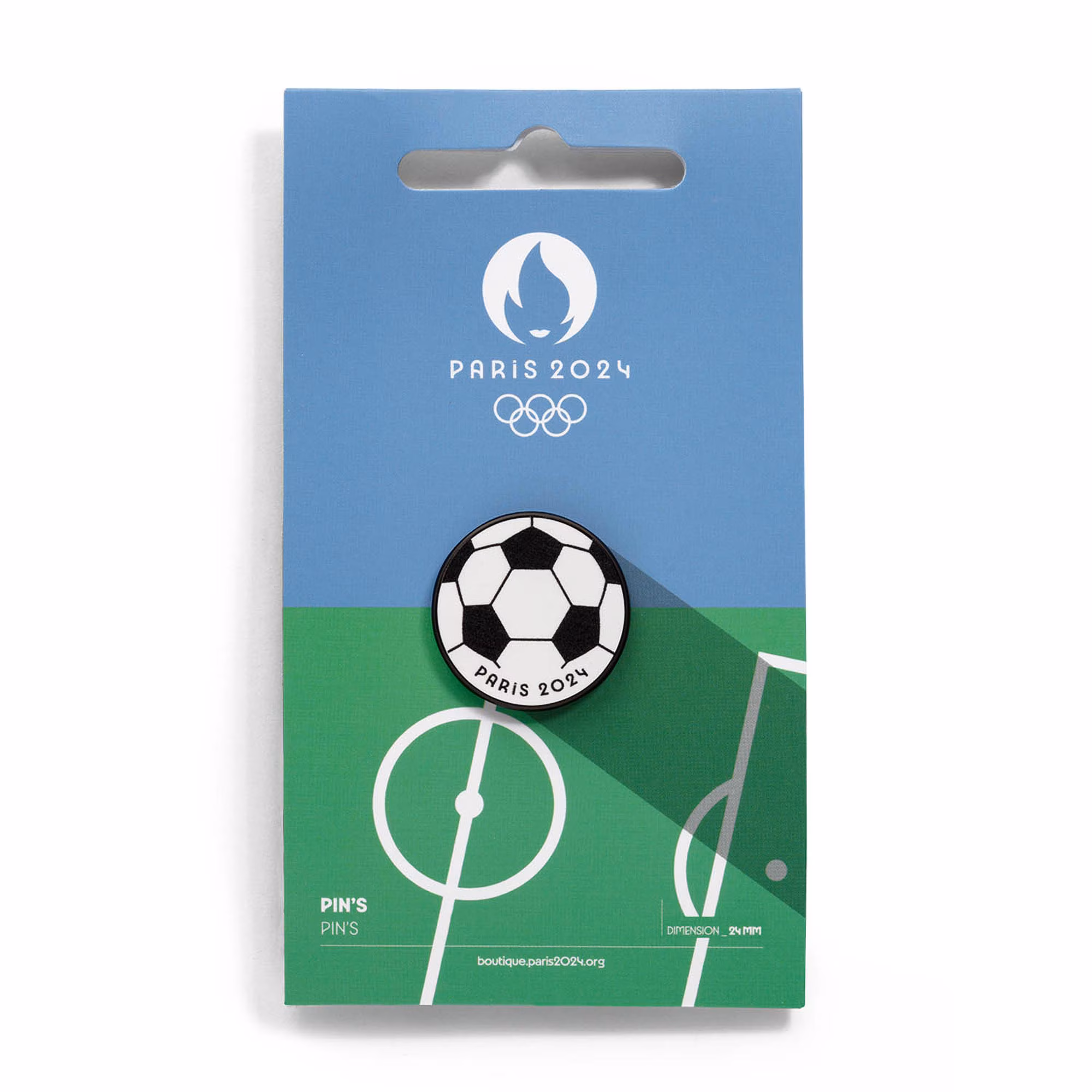 Paris 2024 Olympics Football Pin Badge