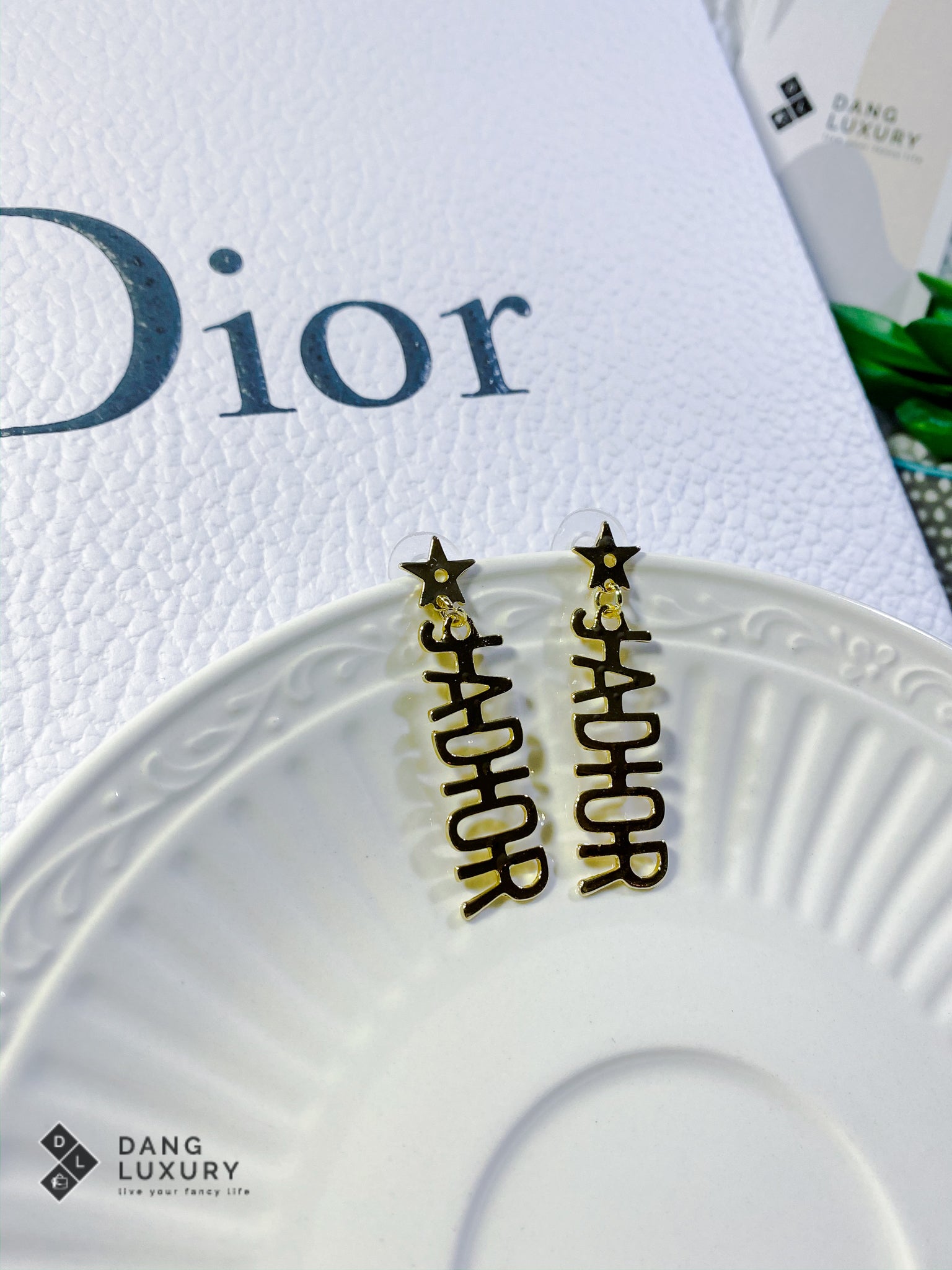 TOP Christian Dior JaDior Dangle Earrings
