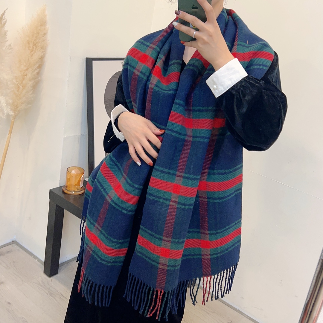 TOP GUCCI Cashmere Scarf  30x180cm - 2 Colors