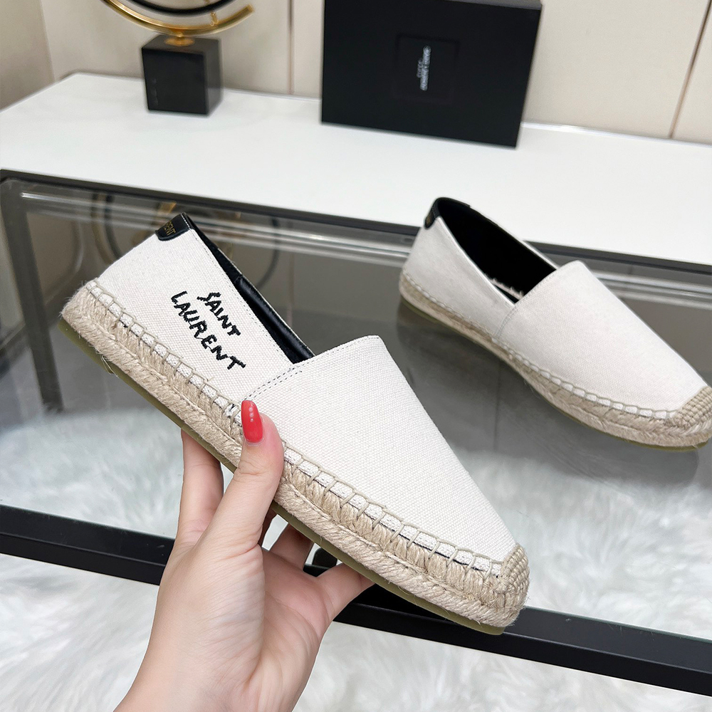 Saint Laurent YSL Fabric Canvas Flats（Replica）