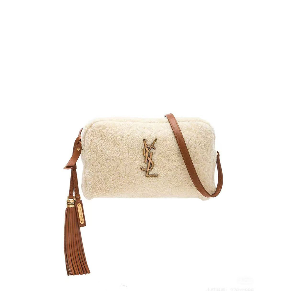 Saint Laurent Monogram Shearling Lou Camera Bag (10A Mirror Version)