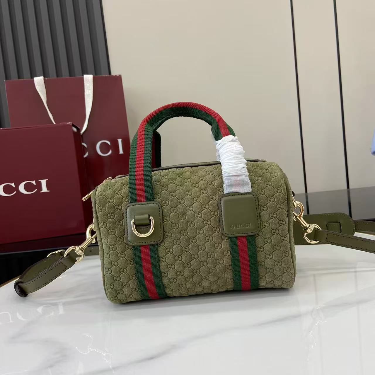 TOP GUCCI Mini GG  Bag 20 x 13 x 13 cm - Green
