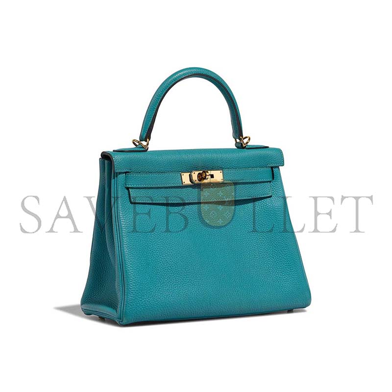 HERMÈS MASTER KELLY 28 TOGO BLEU PAON  (28*21*10cm)