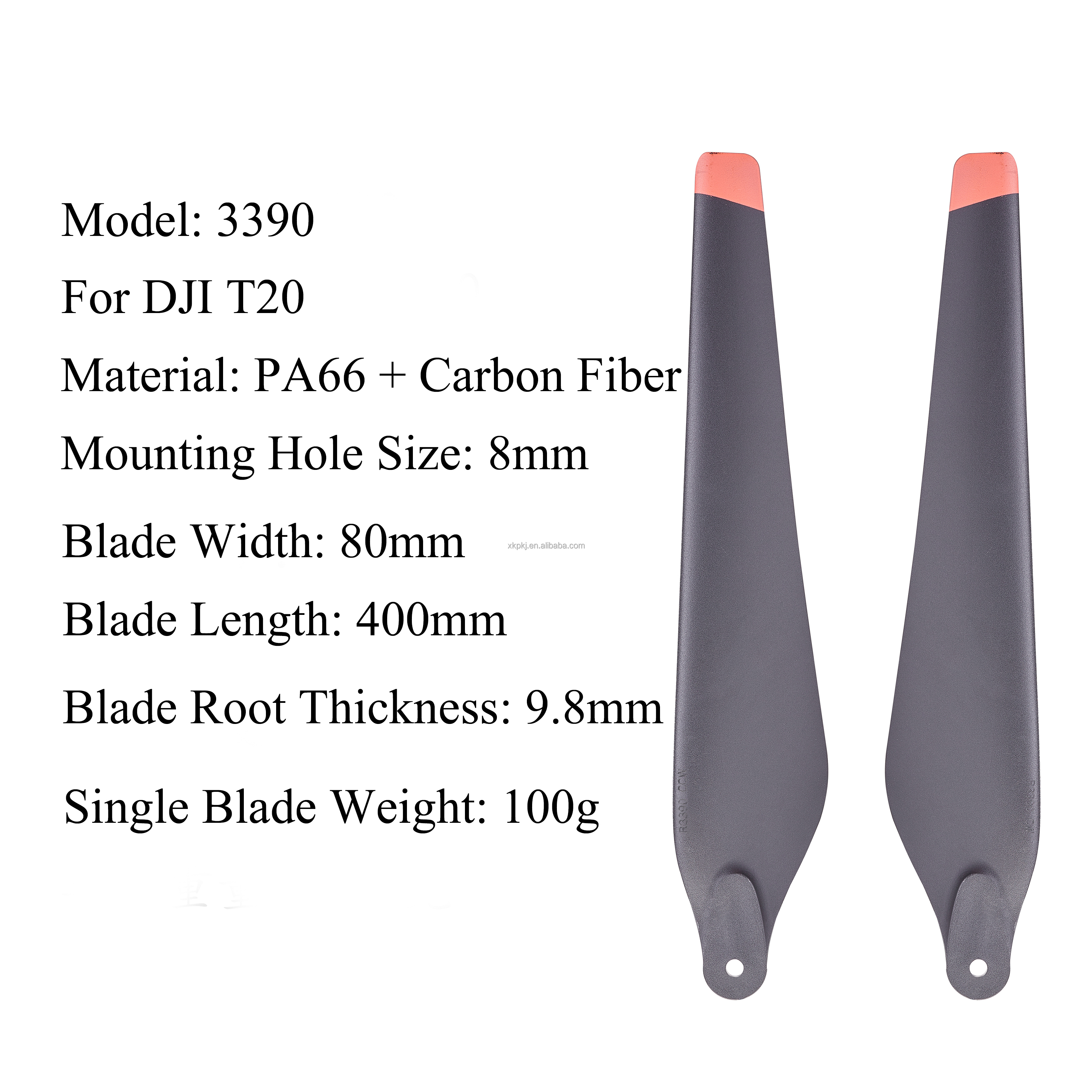 3390 High Strength Carbon Fiber Propeller for DJI Agras Drone T20 Agricultural UAV Accessories Heat Resistant Corrosion Resistant