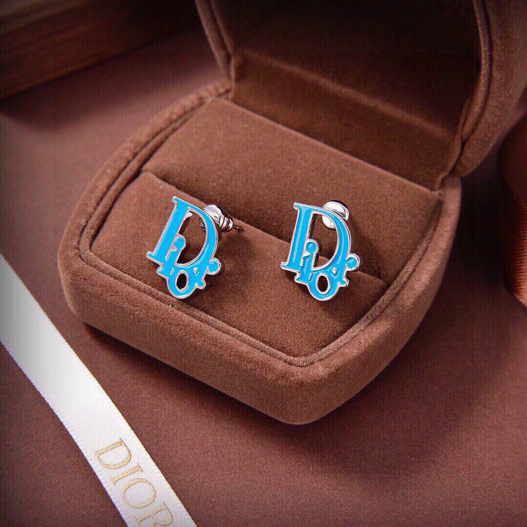 TOP Christian Dior Earrings -Blue