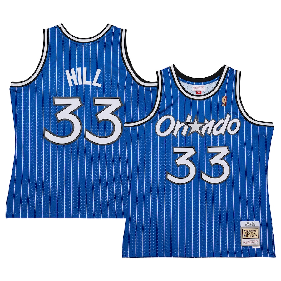 Men's Orlando Magic Grant Hill Mitchell & Ness Blue 2004/05 Hardwood Classics Swingman Jersey