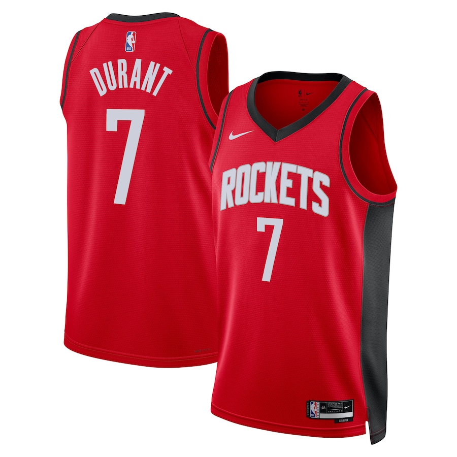 Houston Rockets Kevin Durant Red Jersey
