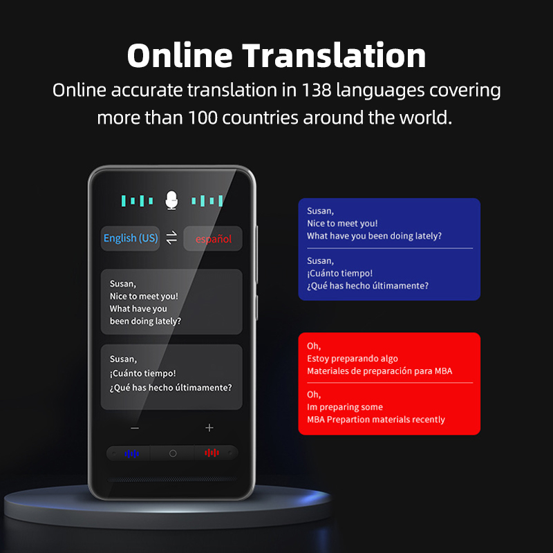 S20 Pro AI Translator Screen Offline Voice Translation Photo ChatGPT 148 Languages Voice Text Conversion Ai Offline Translator