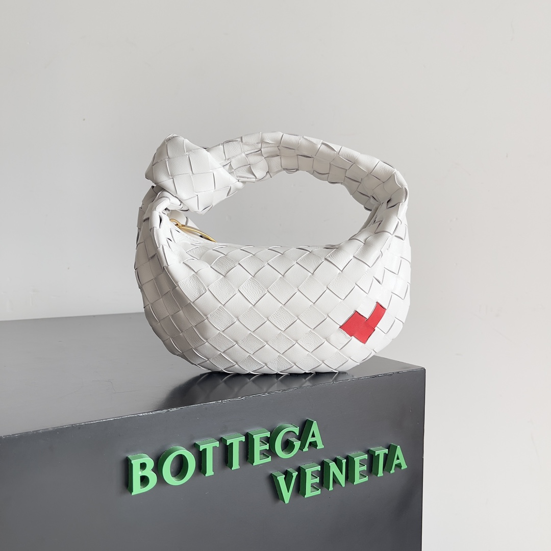 TOP Bottega Veneta BV Jodie Bag Teen 23*15*5cm - White
