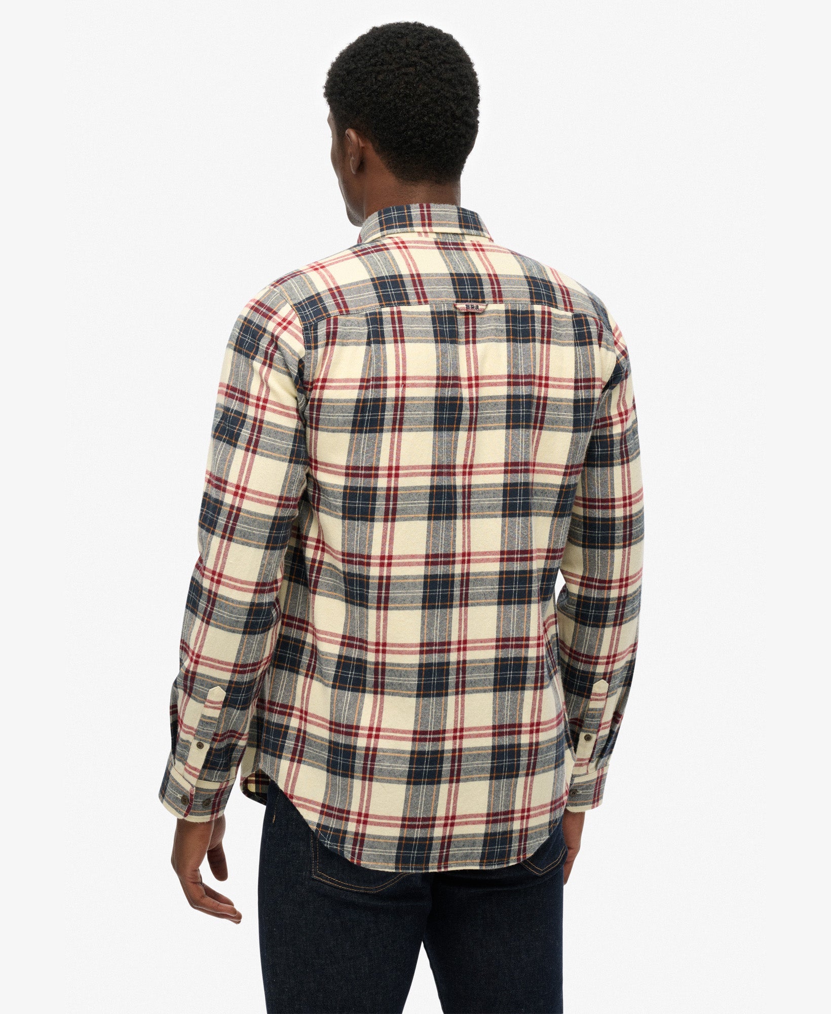 Long Sleeve Cotton Lumberjack Shirt | Peyton Check White