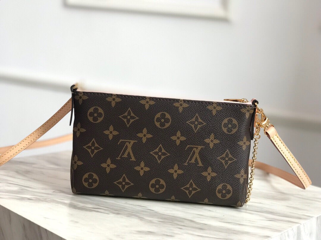 TOP Louis Vuitton LV  Palas Clutch 21.5 x 12.5 x 5 cm- Pink