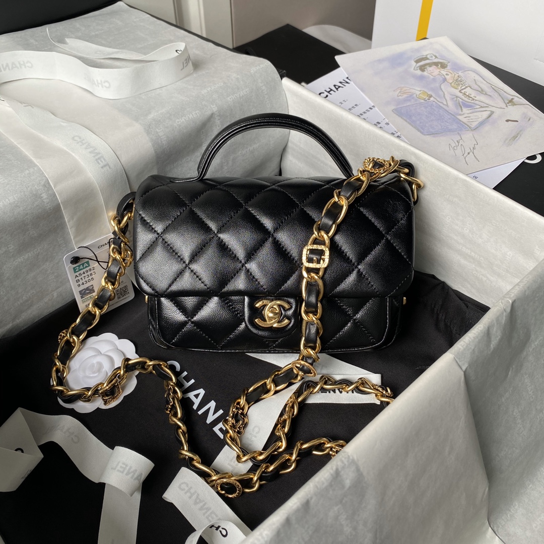 TOP CHANEL 24A Messenger Bag 20×20×7cm - 3 Colos
