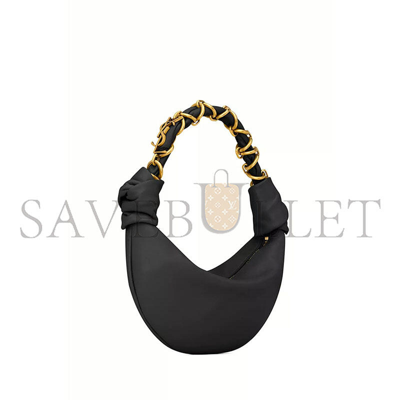 YSL MINI AMALIA HOBO BAG IN LAMBSKIN 862558 (19*13*10cm)