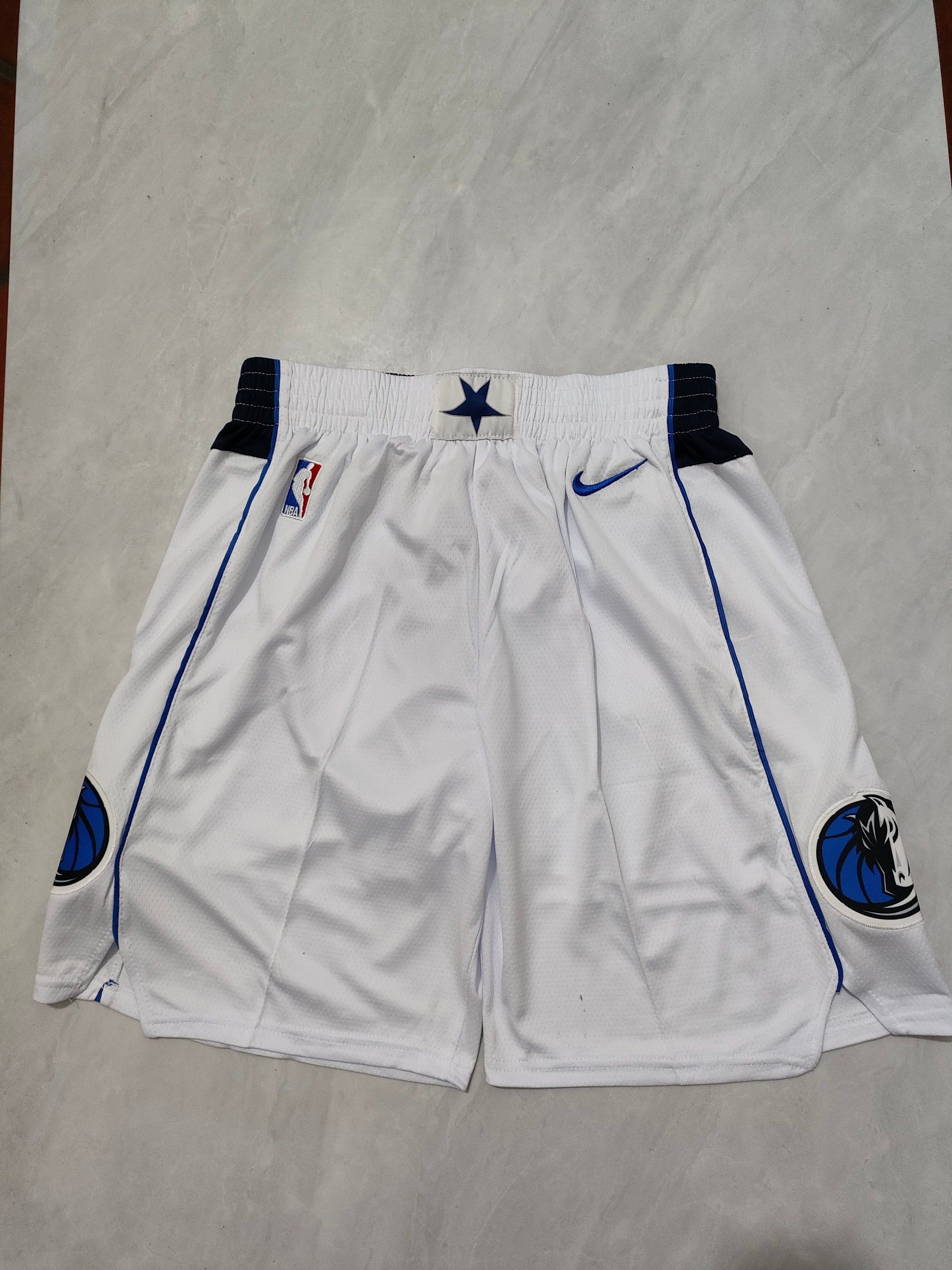 Dallas Mavericks white shorts
