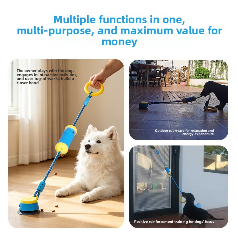 Cross-border new pet suction cup tug-of-war toy for training dogs, interactive pulling, teeth grinding, self-entertainment, and boredom relief - PawPro UK