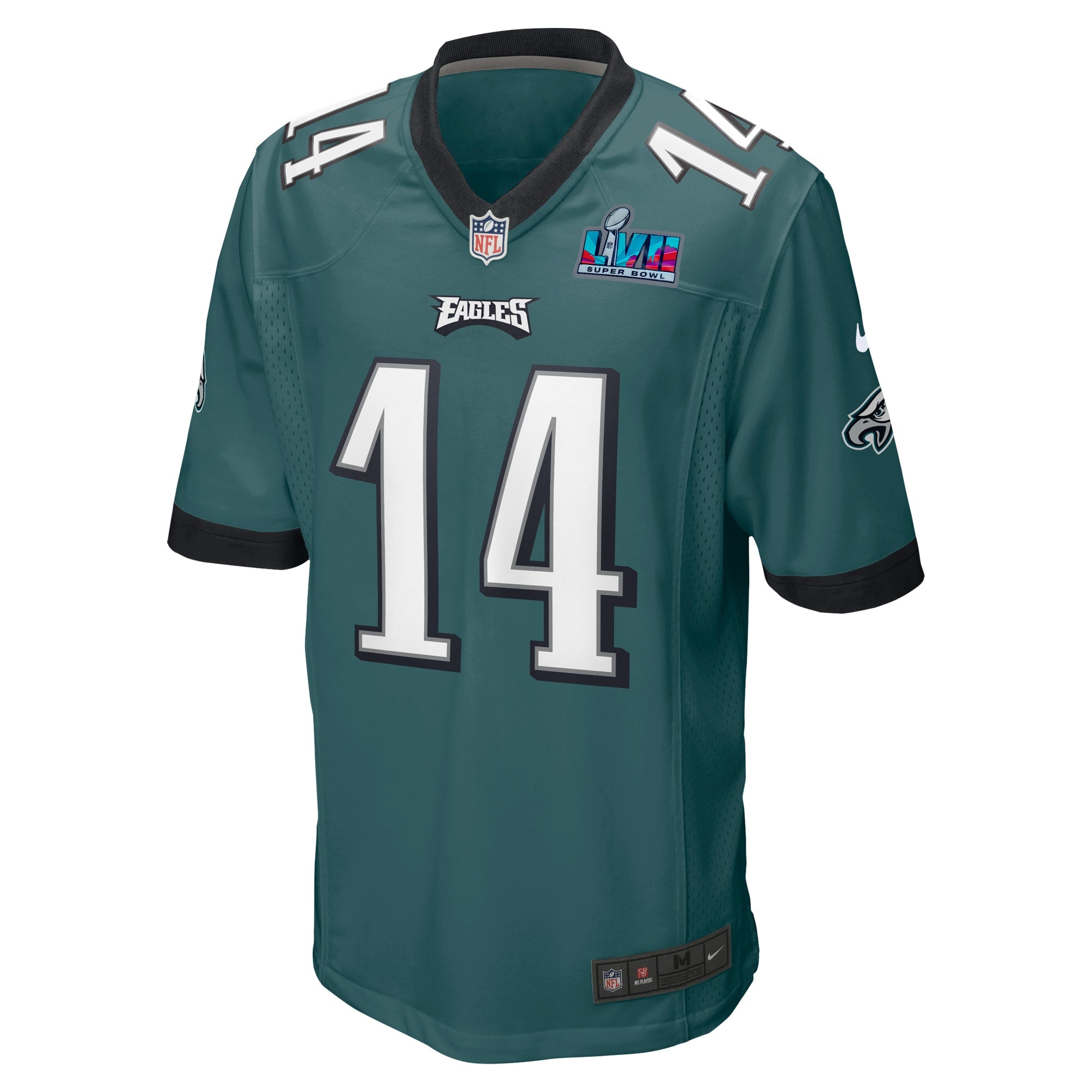 Kenneth Gainwell Philadelphia Eagles  Super Bowl LVII Patch Game Jersey - Midnight Green