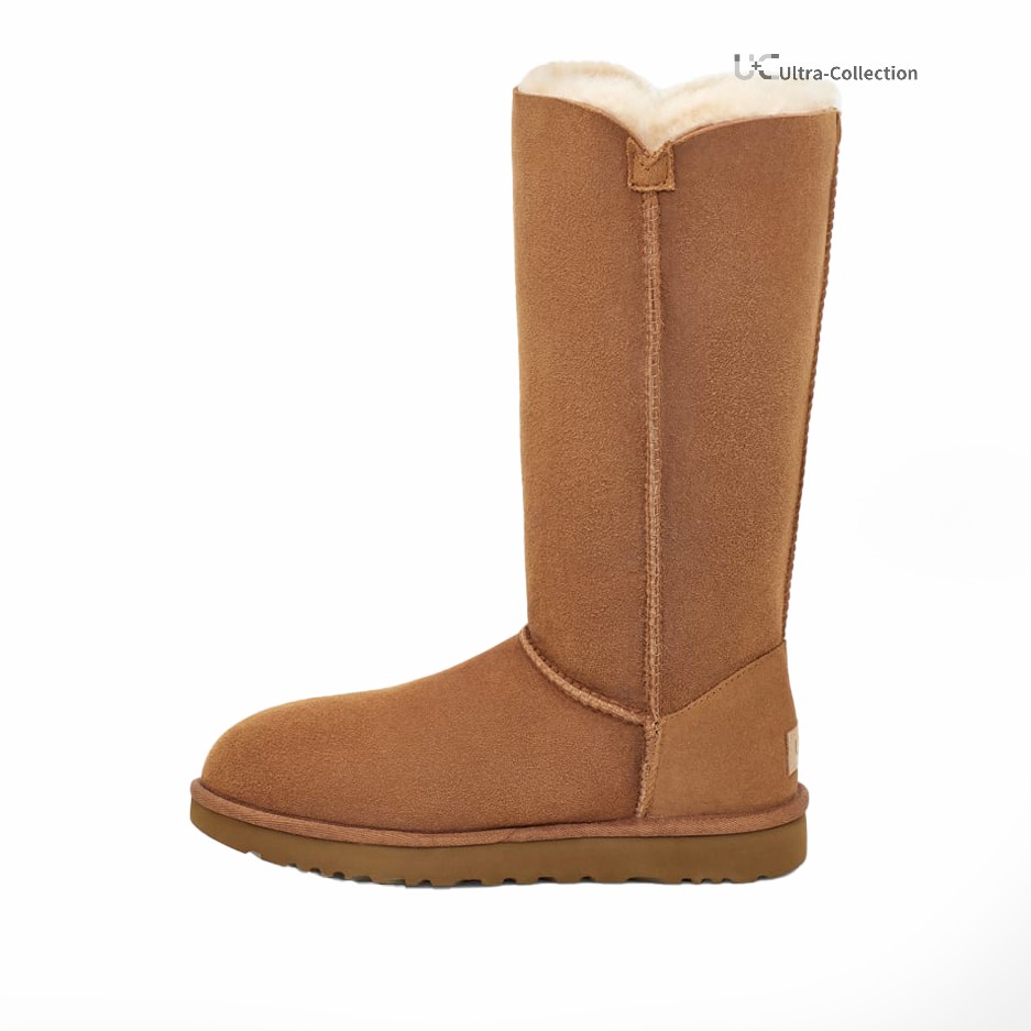 UGG Women's Brown and Tan Boots (Replica)