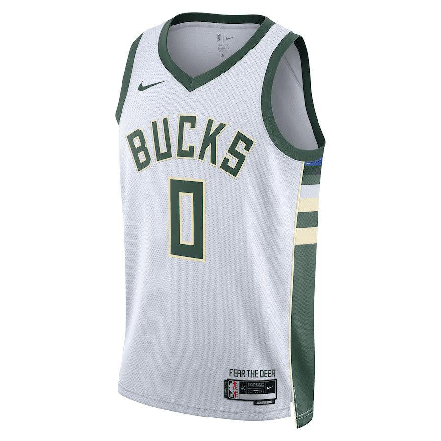 Damian Lillard Milwaukee Bucks2023-2024 season Jersey