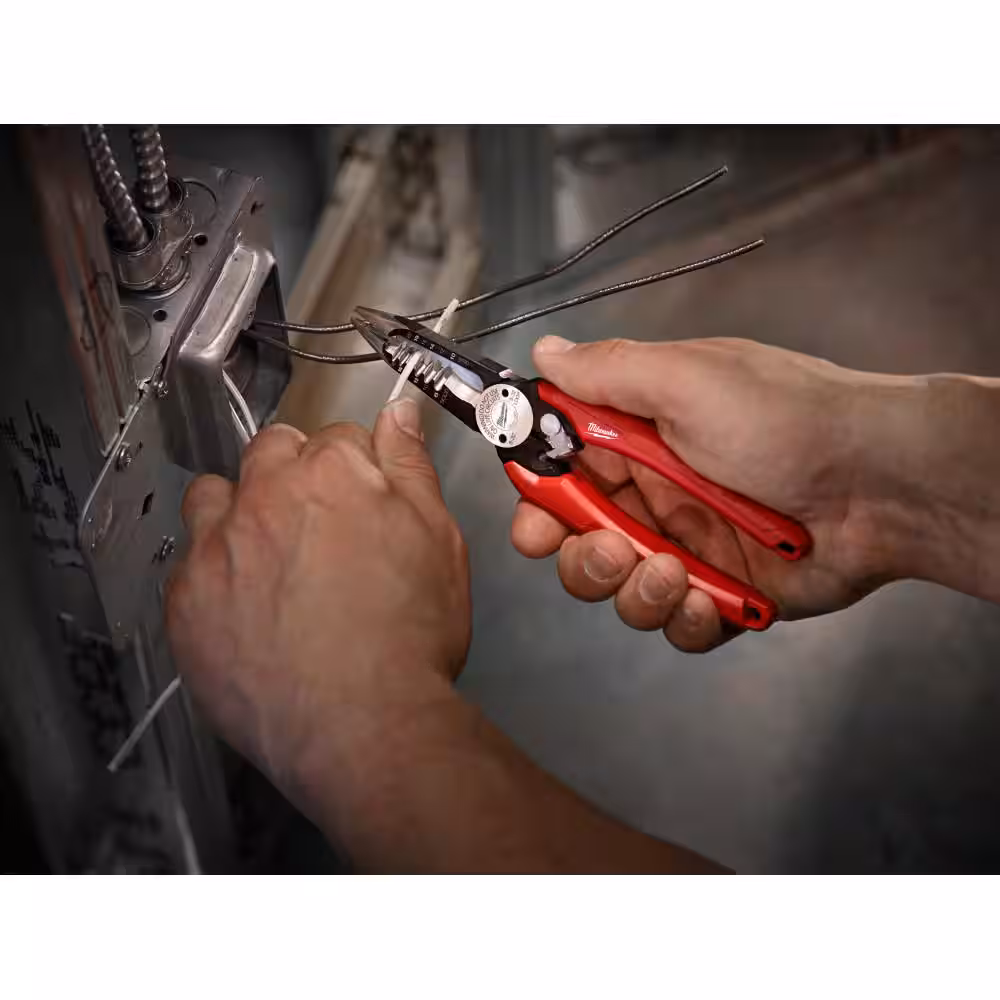 7.75 in. Combination Electricians 6-in-1 Wire Stripper/Cutter Pliers