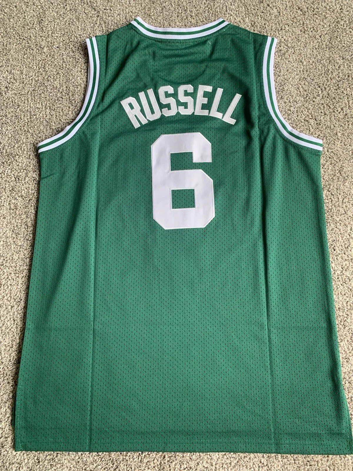 Men's Bill Russell Kelly Green Boston Celtics 1962/63 Swingman Jersey