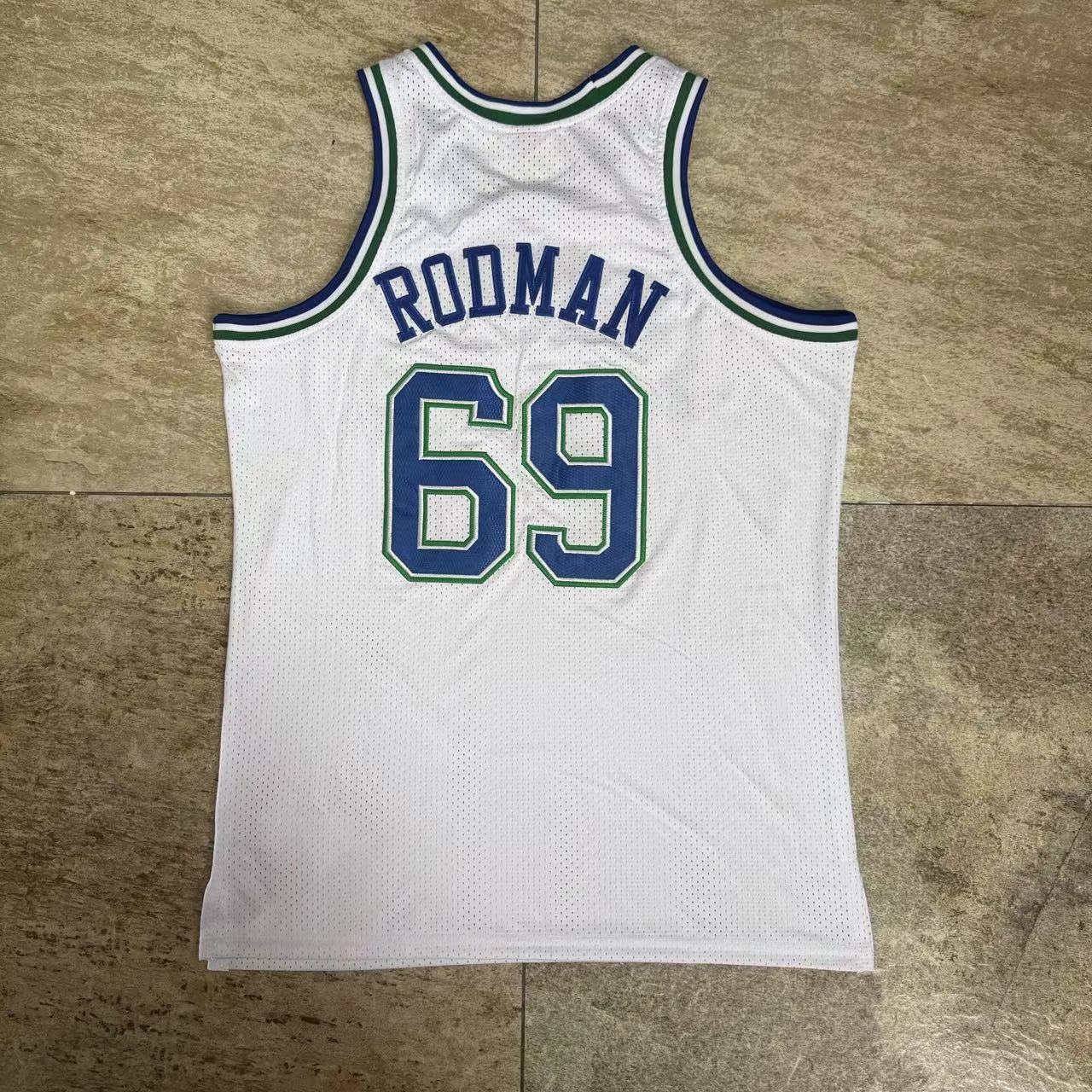 Dennis Rodman #69 Dallas Mavericks 1999/2000 Vintage Jersey - White