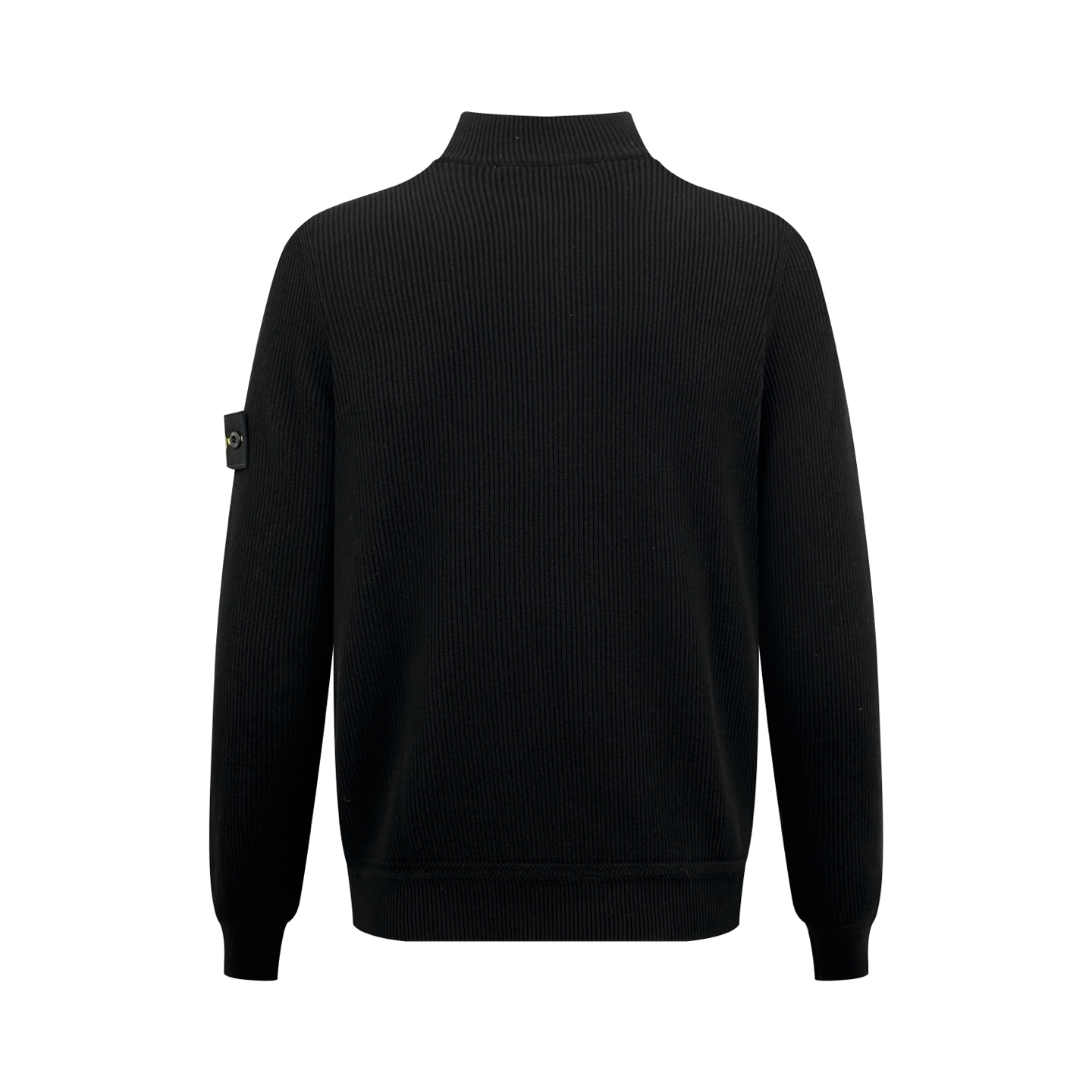 Stone lsland 徽章立领针织衫