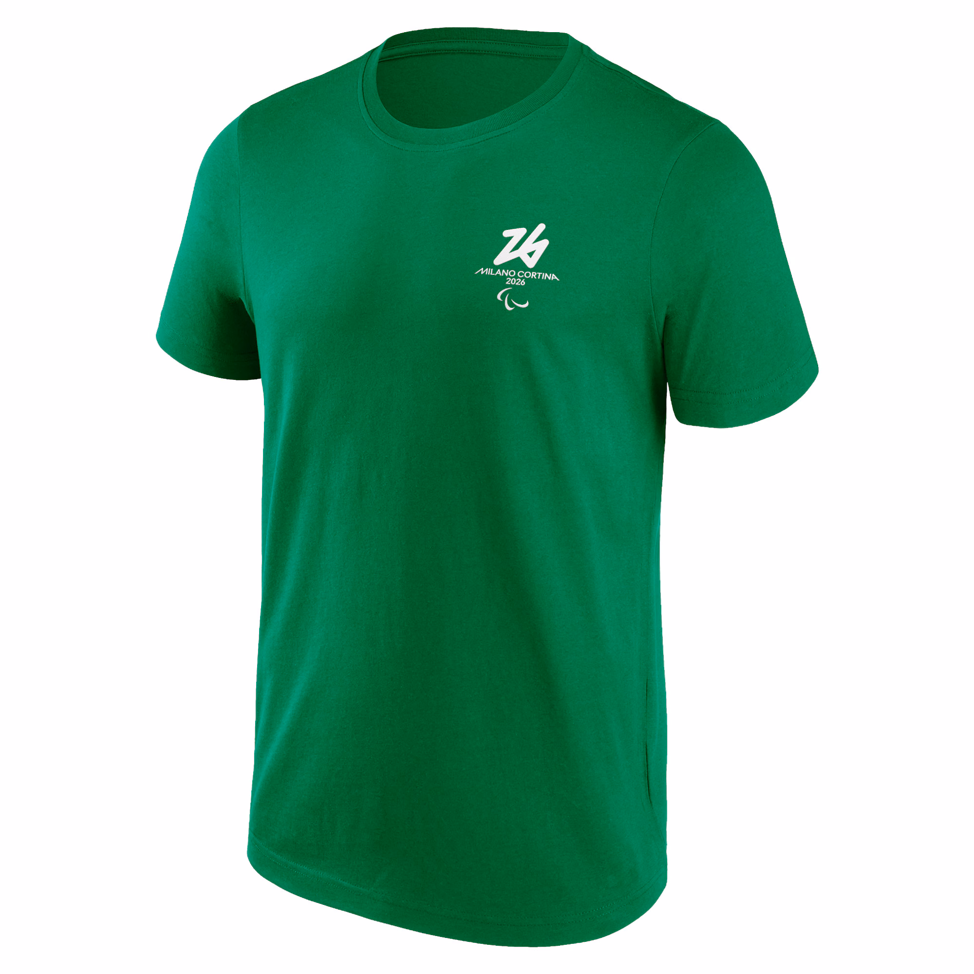 Milano Cortina 2026 Paralympics Front & Back Logo Graphic T-Shirt - Green