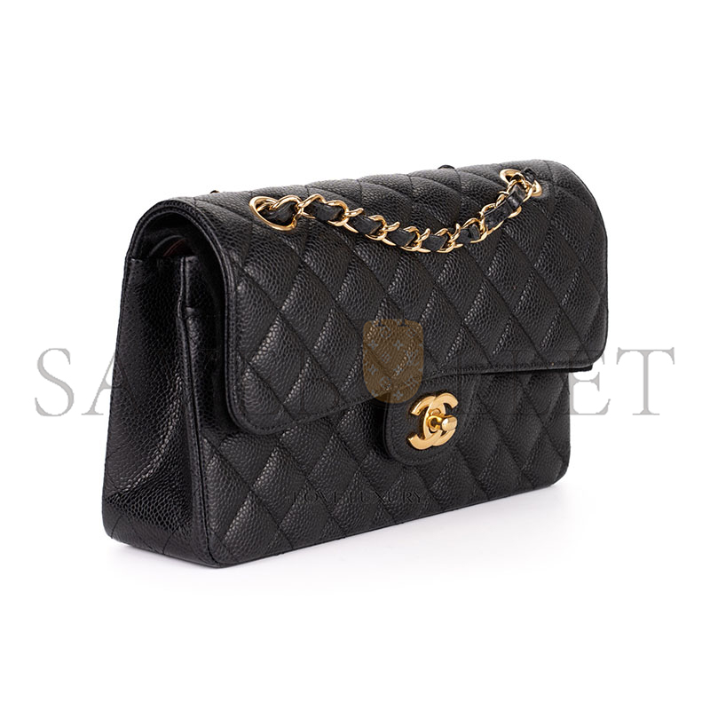 CHANEL MASTER CAVIAR QUILTED SMALL CLASSIC FLAP (23*14*6cm)