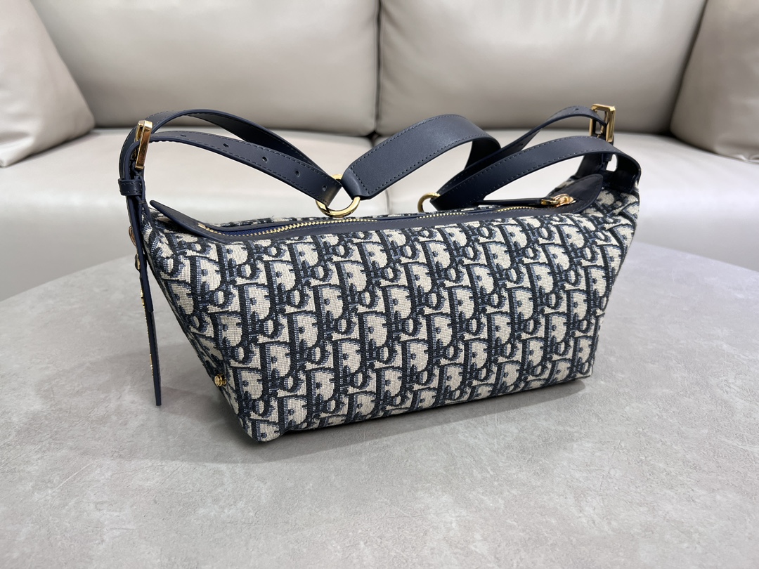TOP Christian Dior D-Journey Handbag 23 x14x16 cm -Blue