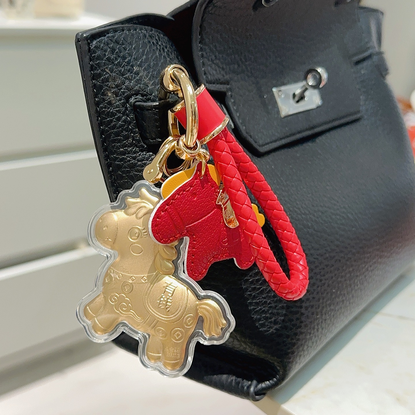 TOP HERMES Key Chain - Gold