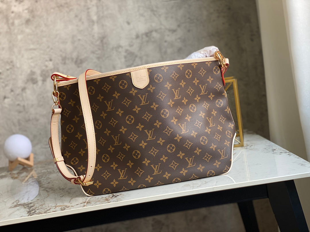 TOP Louis Vuitton LV Delightful Monogram PM 52×30×20CM- Beige