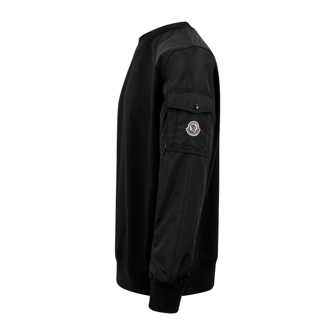 Moncler 标识贴袋拼接卫衣