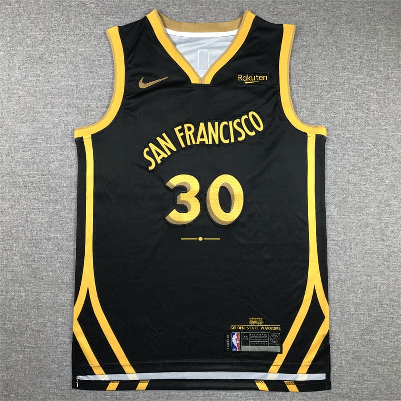 Men's Jersey 2024 Season Warriors #30 Black City Edition CURRY