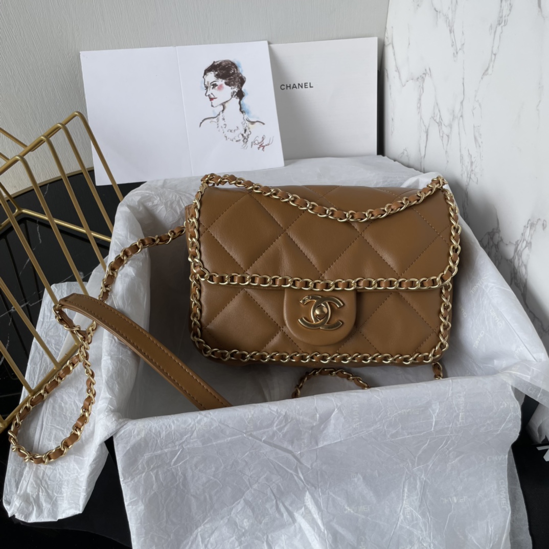 TOP CHANEL Flap Bag 21*13*6.5cm -  2 Colors