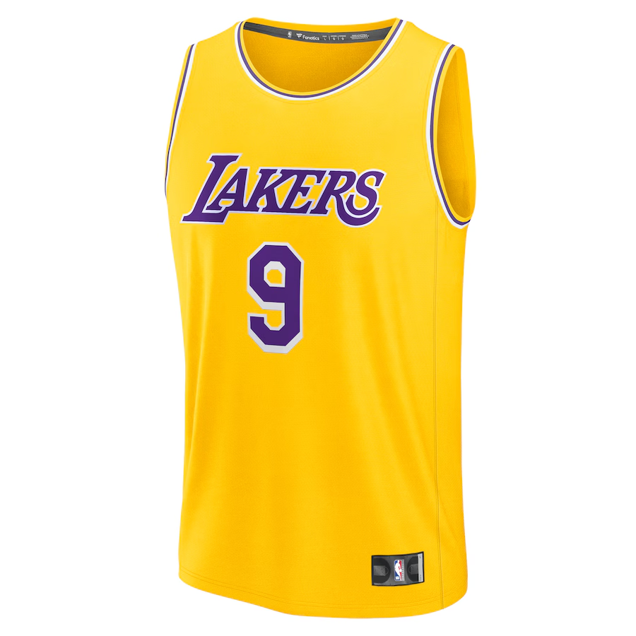 Men's Los Angeles Lakers Bronny James Gold 2024 NBA Draft Fast Break Player Jersey - Icon Edition