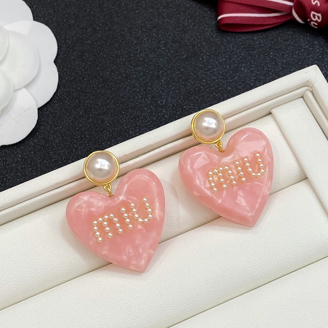 TOP Miu Miu Earrings - Pink