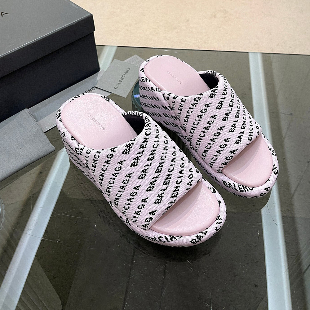 Balenciaga  Chunky Heel Sandals Slide Sandal(Replica)