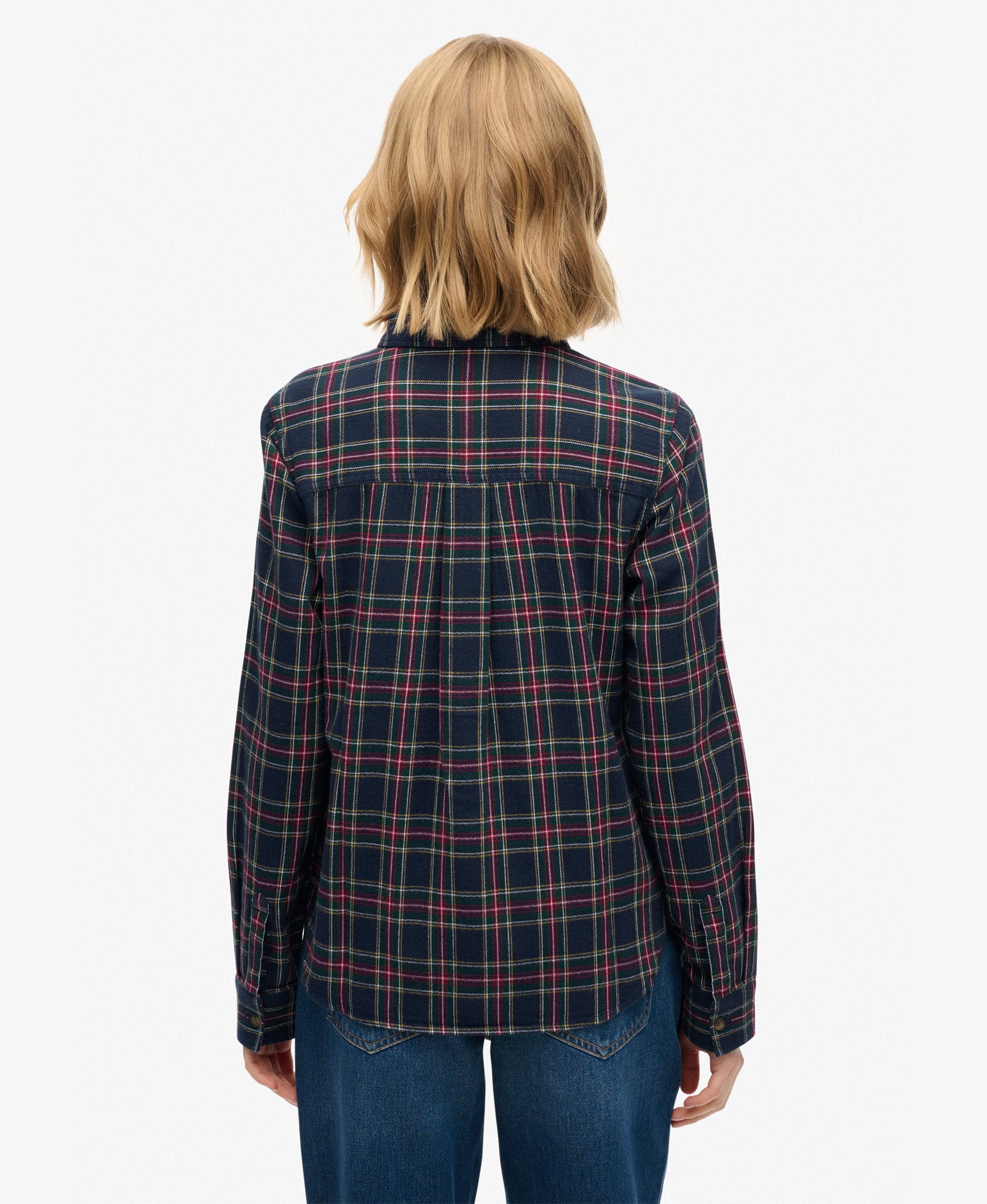 Lumberjack Check Flannel Shirt | Navy/Yellow Check