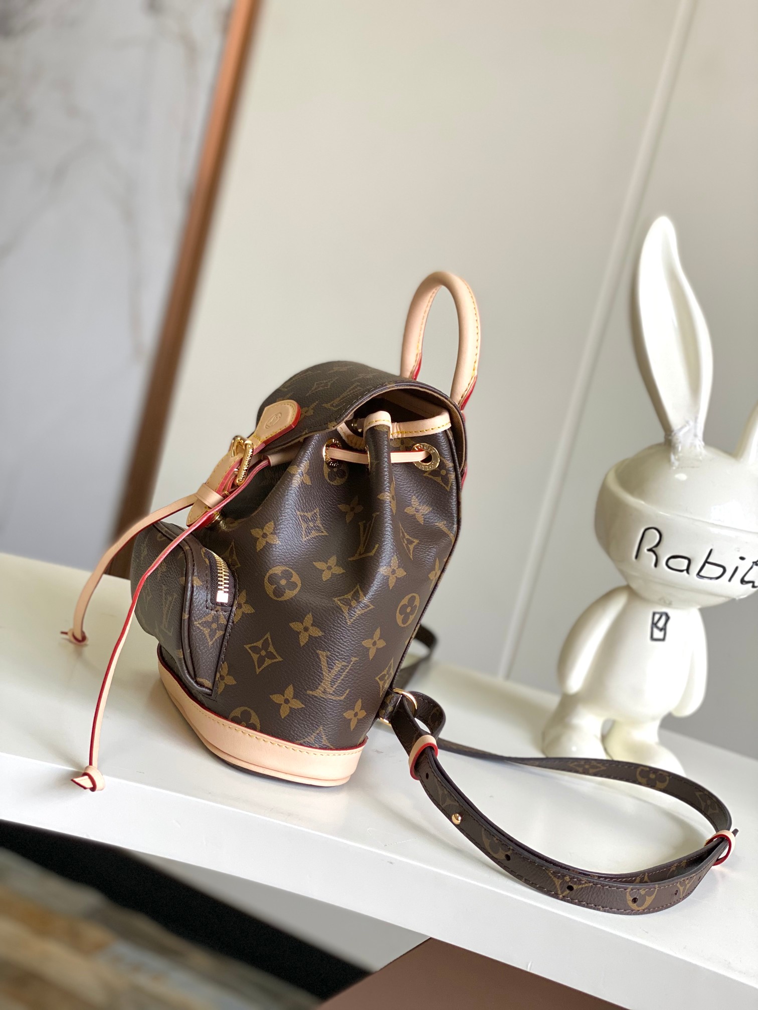 TOP Louis Vuitton LV Montsouris Backpack Mini/PM 24x25x12cm/28x30x18cm - Brown